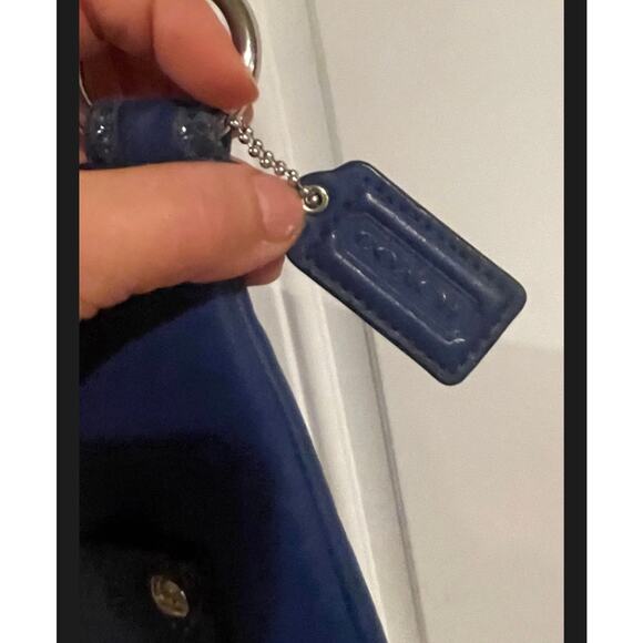 Vintage Coach Penelope Royal Blue Leather Crossbody Purse - Picture 2 of 7